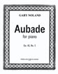 Aubade, Op. 40 No. 5 piano sheet music cover